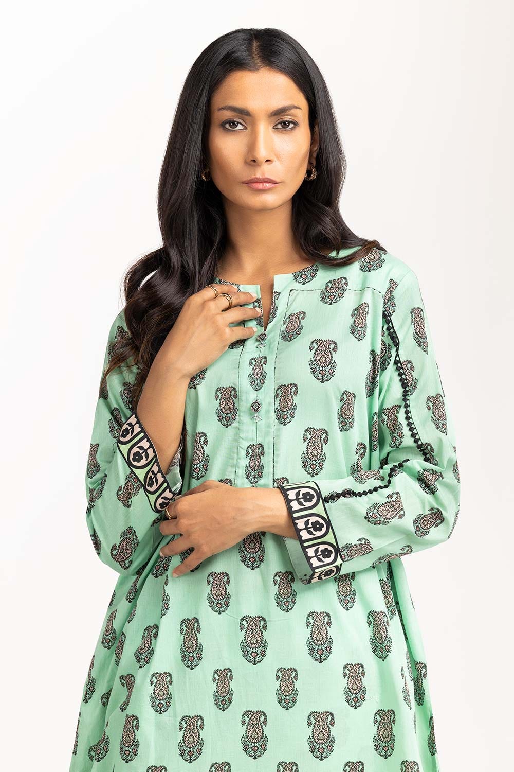 2 Piece Printed Cambric Shirt With Trouser IPS-23-124