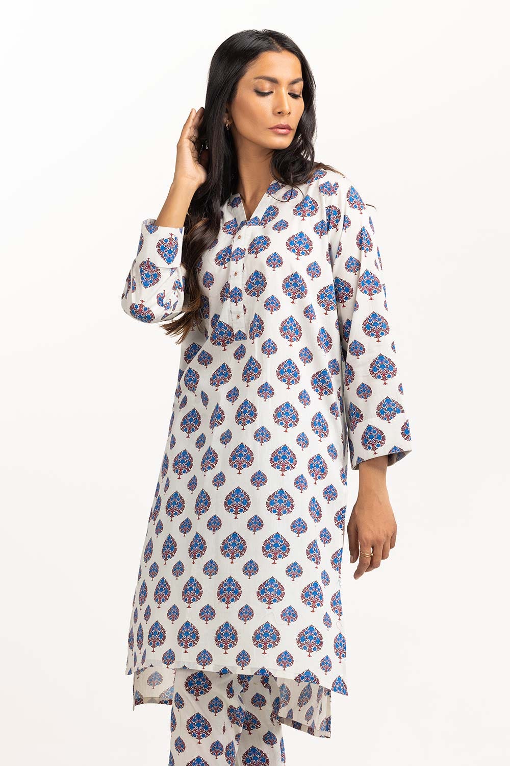 2 Piece Printed Cambric Shirt with Trouser IPS-23-127