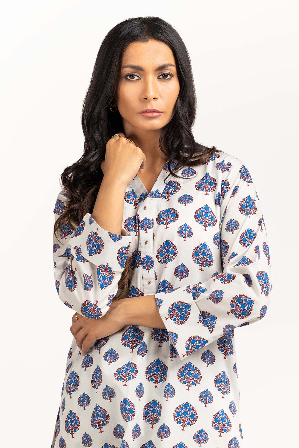 2 Piece Printed Cambric Shirt with Trouser IPS-23-127