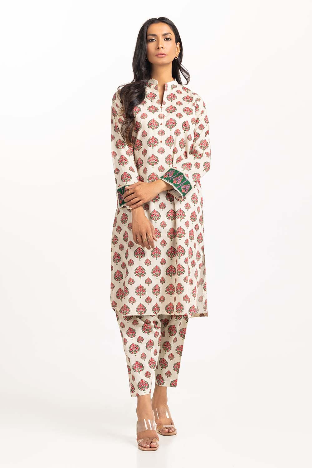 2 Piece Printed Cambric Shirt With Shalwar IPS-23-128