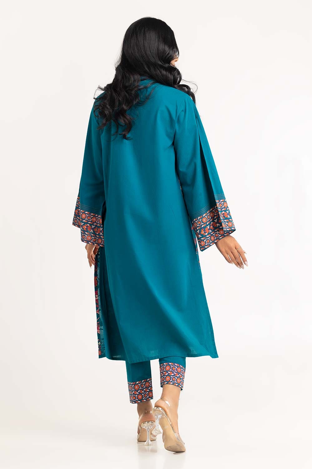 2 Piece Cambric Screen Print Shirt With Trouser IPS-23-12