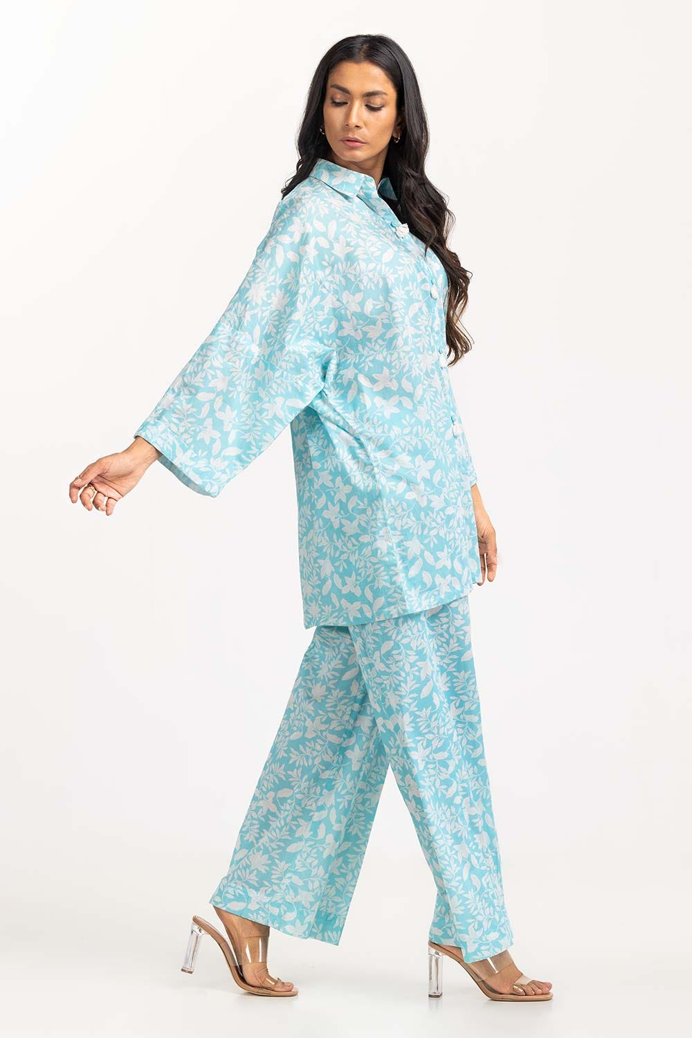 2 Piece Printed Cambric Shirt With Trouser IPS-23-130