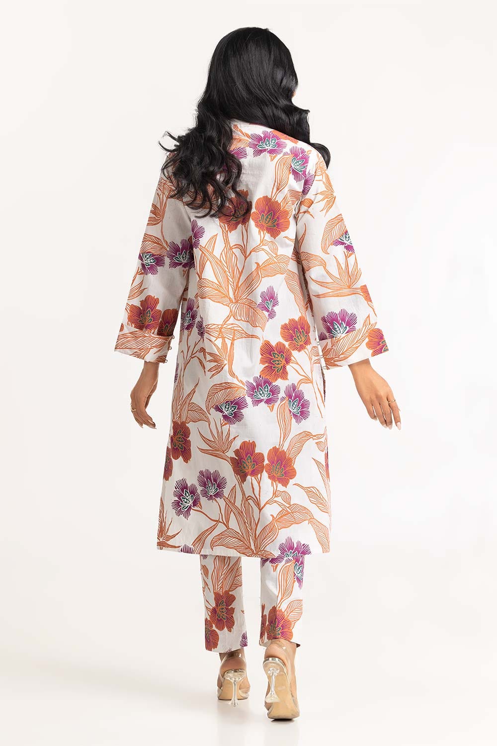 2 Piece Cambric Screen Printed Shirt with Trouser IPS-23-14