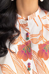 2 Piece Cambric Screen Printed Shirt with Trouser IPS-23-14