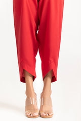 2 Piece Jacquard Embellished Kameez Shalwar - SCARLET IPS-23-157