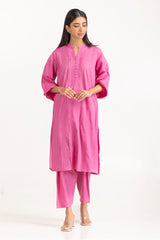 2 Piece Dyed Cambric Shirt Shalwar - BLUSH IPS-23-158