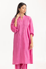 2 Piece Dyed Cambric Shirt Shalwar - BLUSH IPS-23-158
