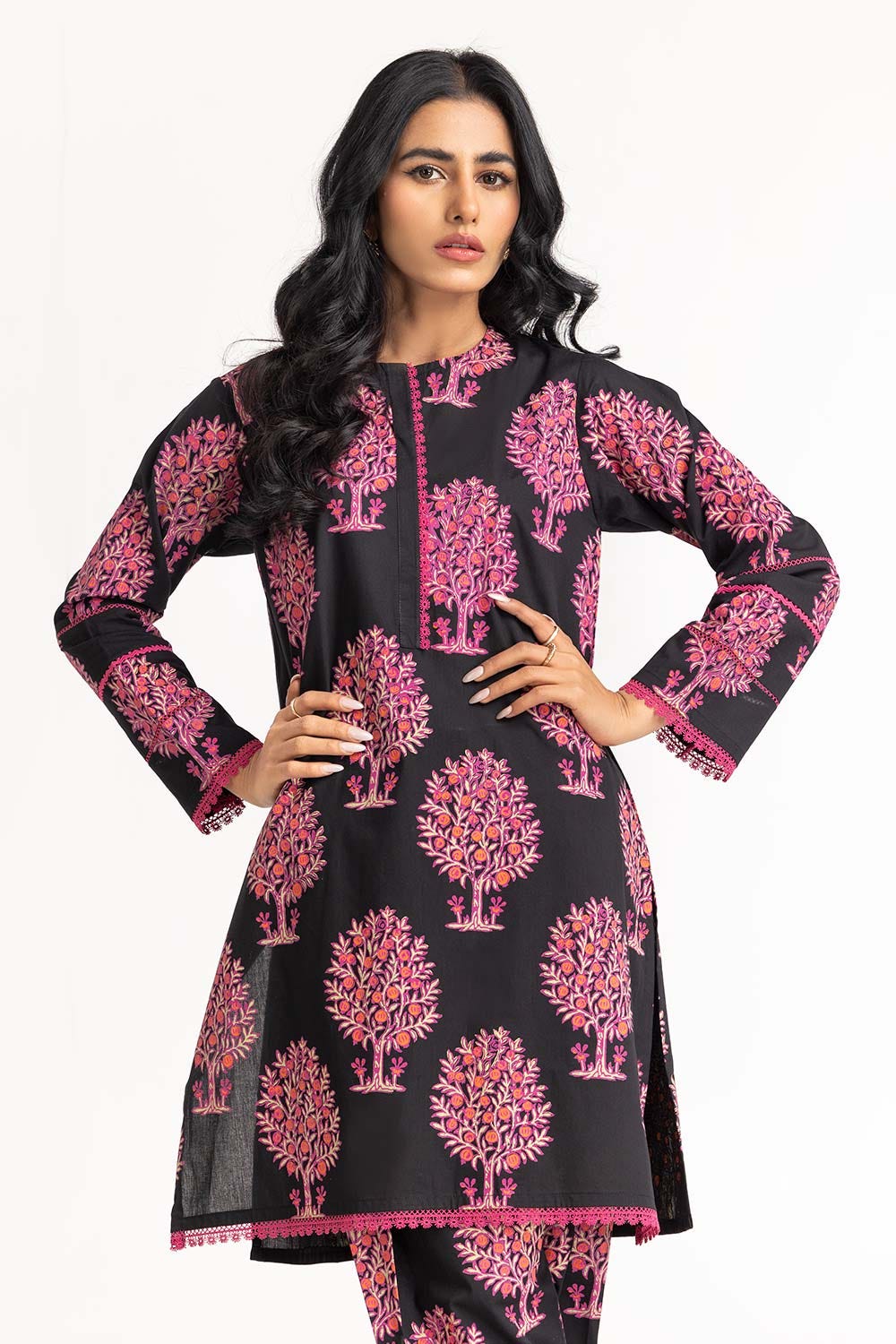 2 Piece Screen Printed Shirt With Trouser IPS-23-15
