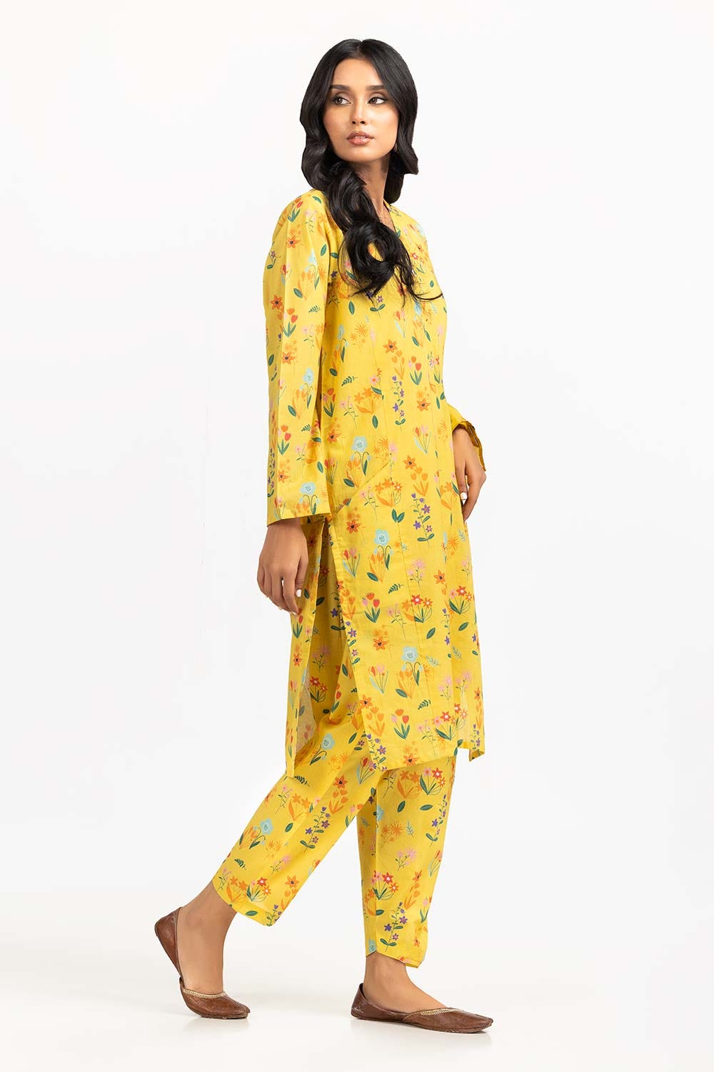 2 Piece Printed Cambric Shirt with Shalwar IPS-23-161