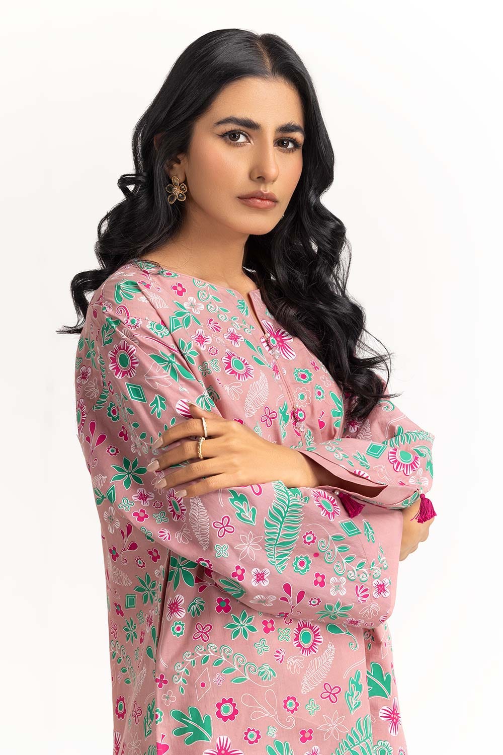 2 Piece Screen Printed Shirt With Trouser IPS-23-16
