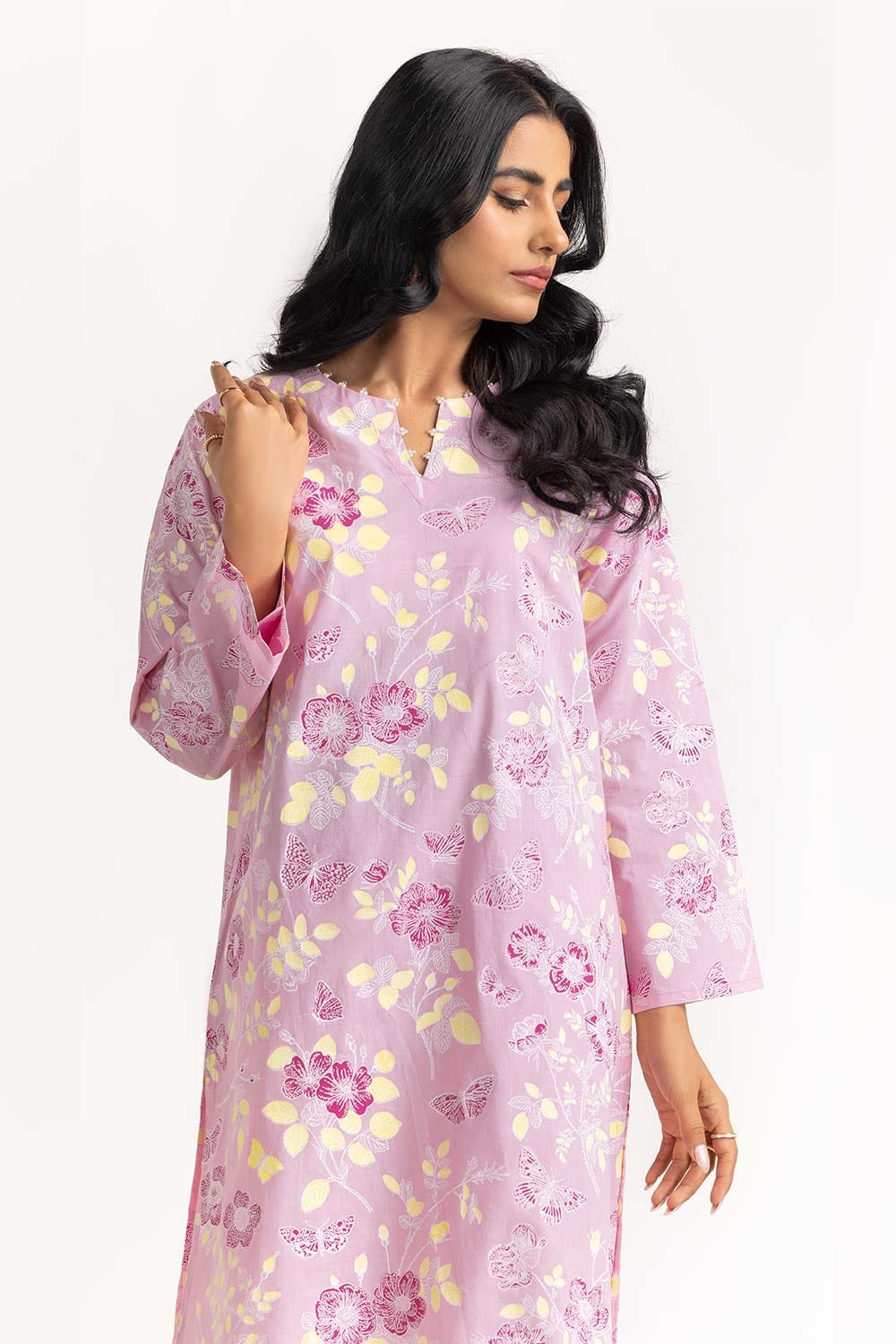 2 Piece Screen Printed Shirt With Trouser IPS-23-17
