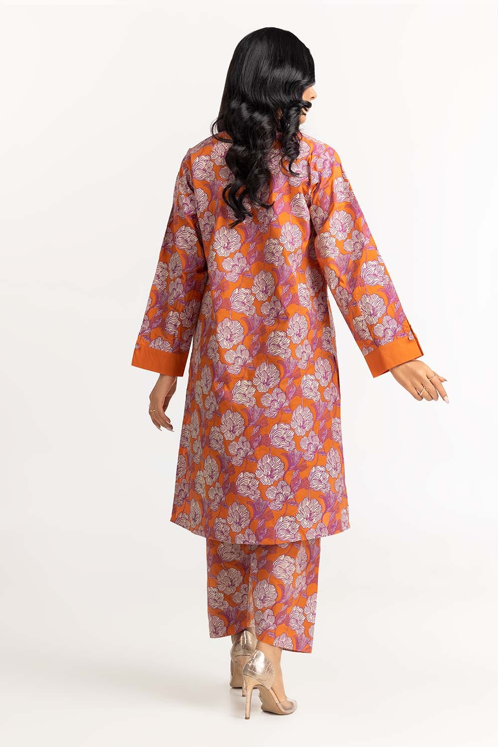 2 Piece Cambric Screen Print Shirt With Trouser IPS-23-19