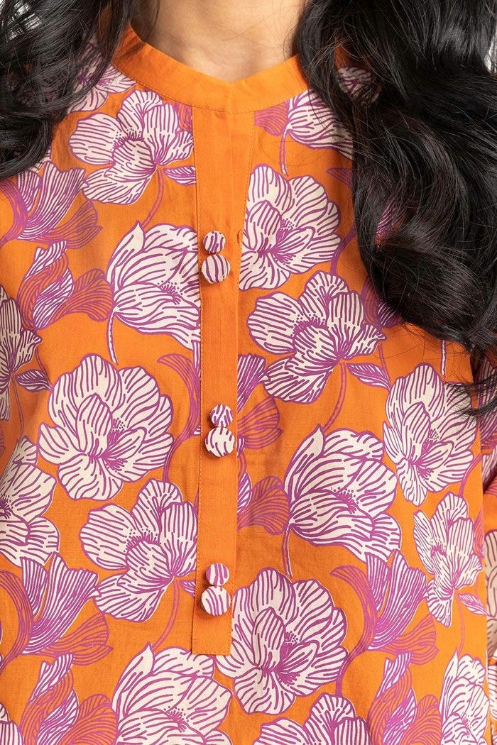 2 Piece Cambric Screen Print Shirt With Trouser IPS-23-19
