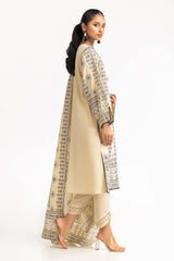 2 Piece Dyed Cambric Screen Printed Kurti With Dupatta IPS-23-216