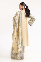 2 Piece Dyed Cambric Screen Printed Kurti With Dupatta IPS-23-216