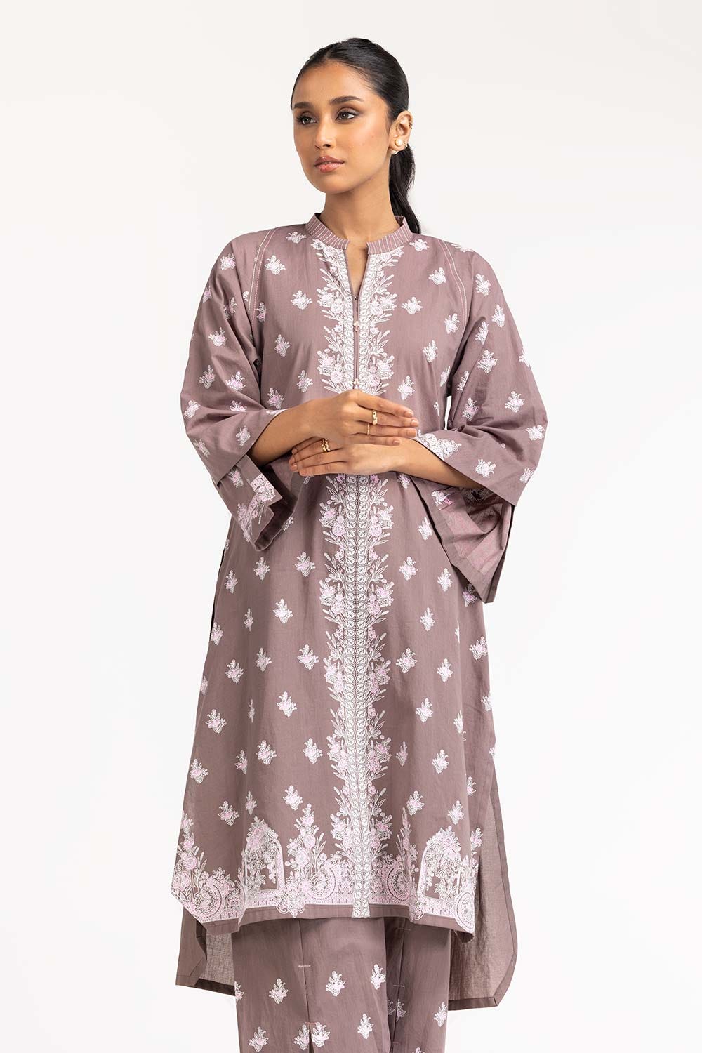 2 Piece Cambric Screen Printed Shirt With Trouser IPS-23-217