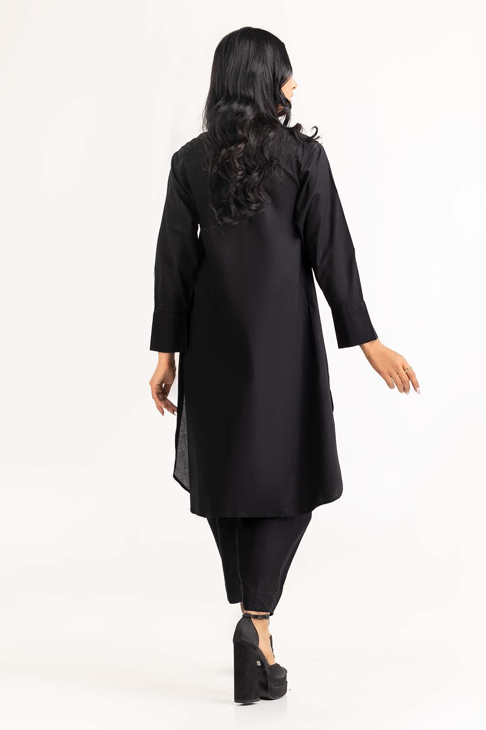 2 Piece Dyed Cotton Embelsihed Kurti With Trouser IPS-23-21