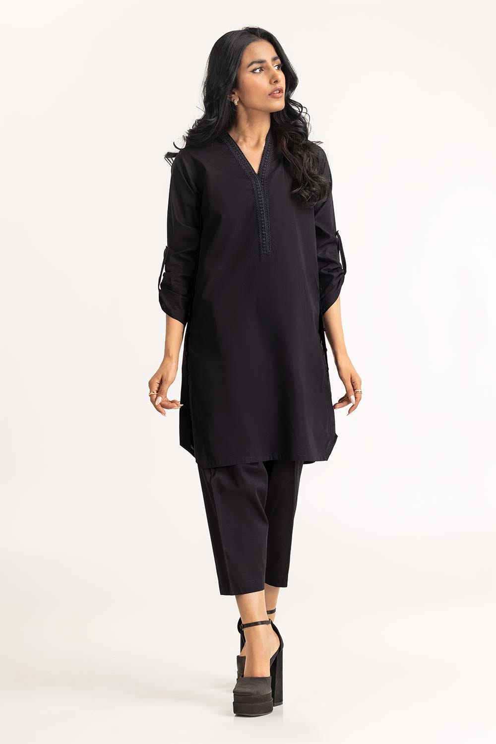 2 Piece Dyed Cotton Kurti With Shalwar IPS-23-22