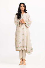 Dyed Cambric Embroidered Suit IPS-23-230