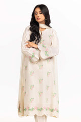 Dyed Cambric Embroidered Suit IPS-23-230