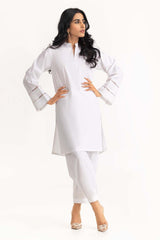 2 Piece Dyed Cotton Kurti With Trouser IPS-23-24
