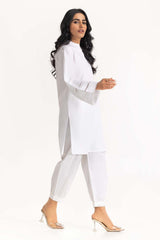 2 Piece Dyed Cotton Kurti With Trouser IPS-23-24