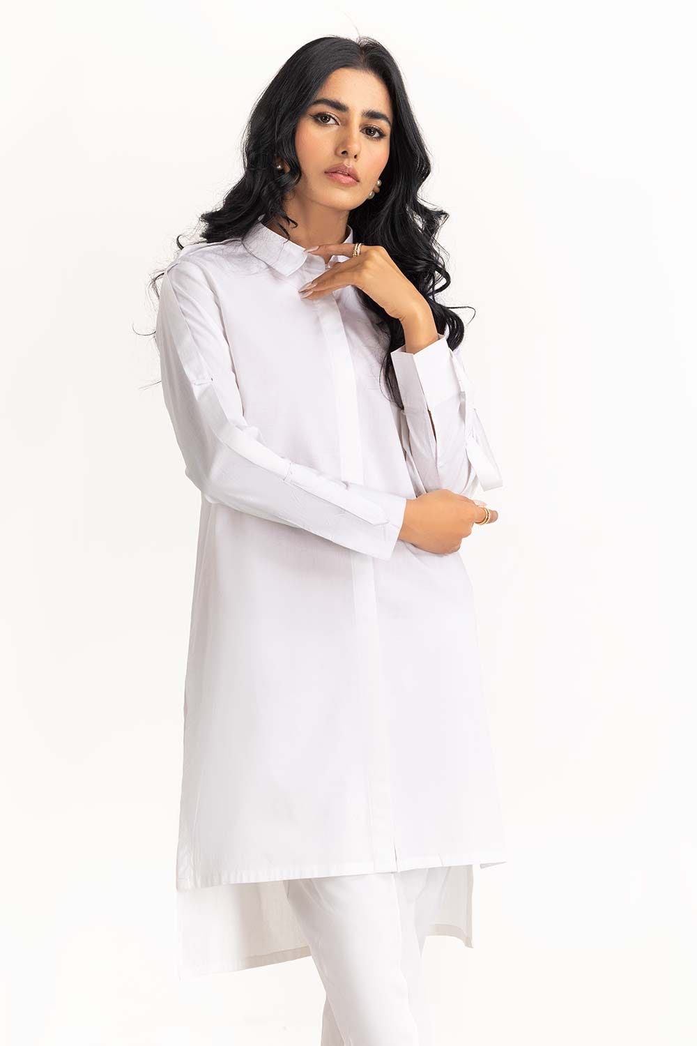 2 Piece Dyed Cotton Kurti With Trouser IPS-23-25