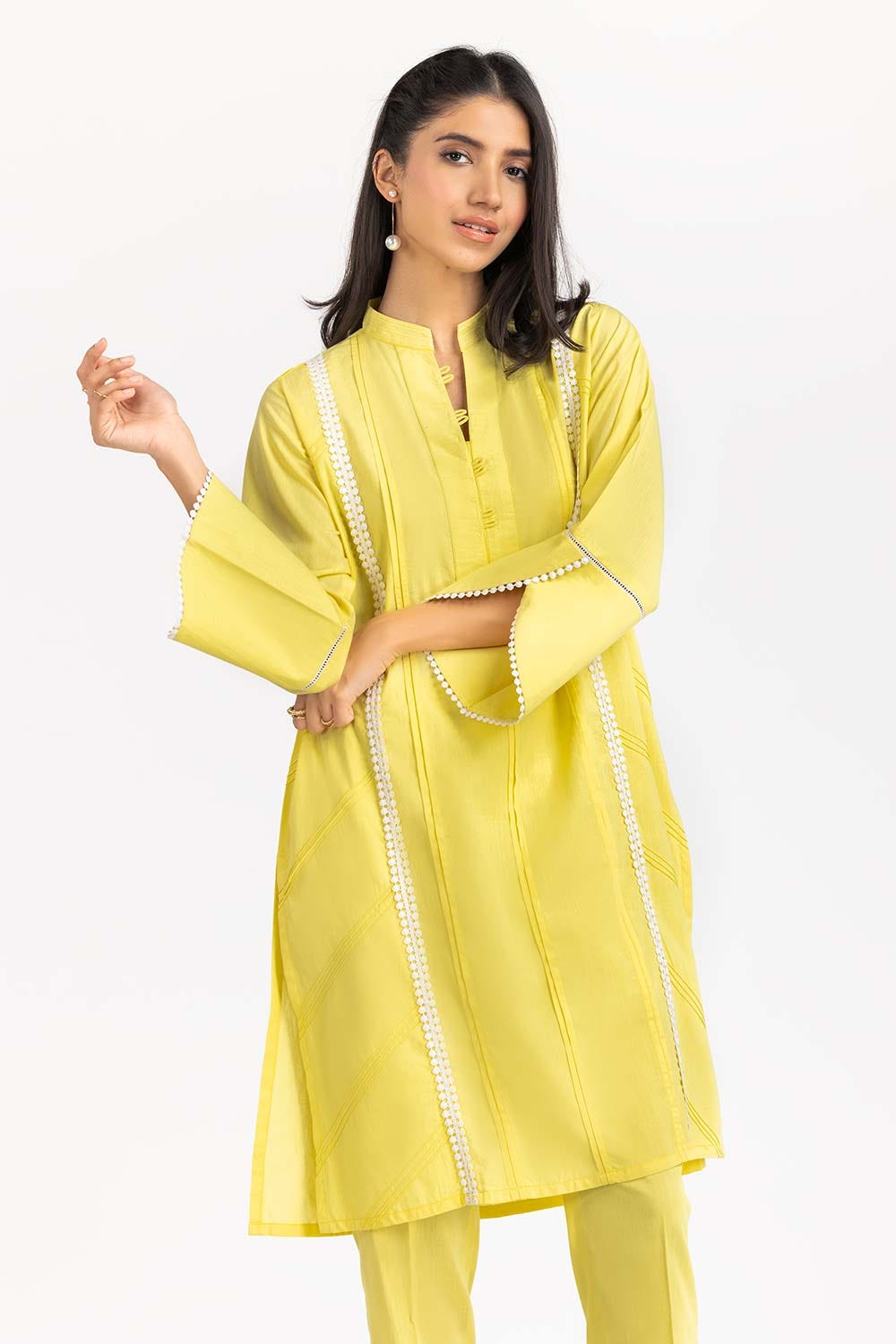 2 Piece Cambric Embellished Shirt with Trouser IPS-23-28