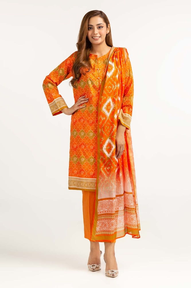 Digital Printed Cambric Suit IPS-23-39