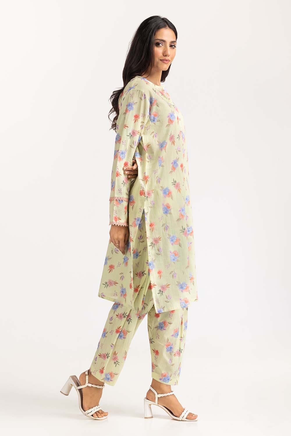 2 Piece Printed Cambric Shirt With Shalwar IPS-23-42
