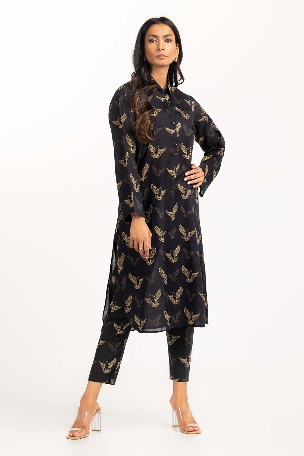 2 Piece Printed Cambric Shirt With Trouser IPS-23-44