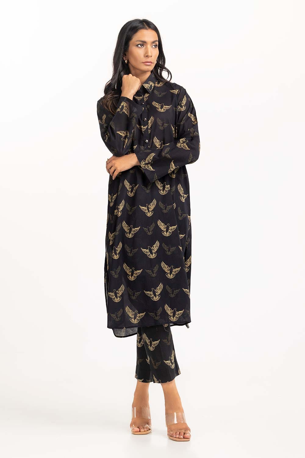 2 Piece Printed Cambric Shirt With Trouser IPS-23-44