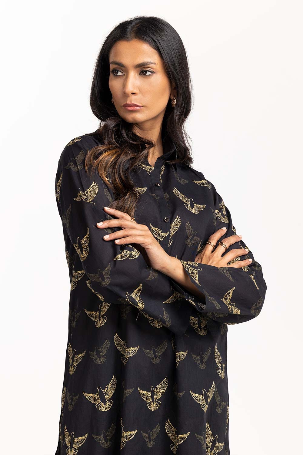 2 Piece Printed Cambric Shirt With Trouser IPS-23-44