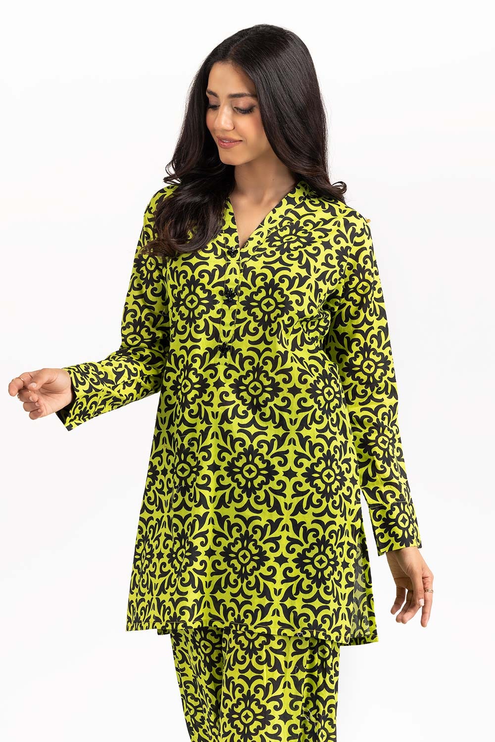 2 Piece Printed Cambric Shirt With Trouser IPS-23-45