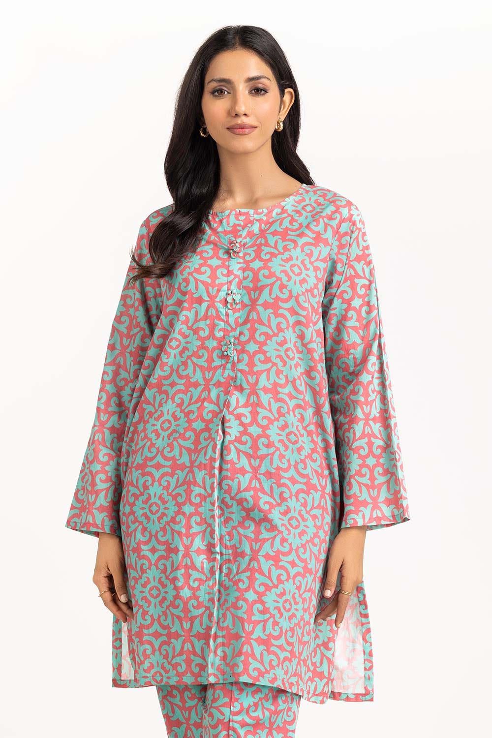 2 Piece Printed Cambric Shirt With Shalwar IPS-23-46