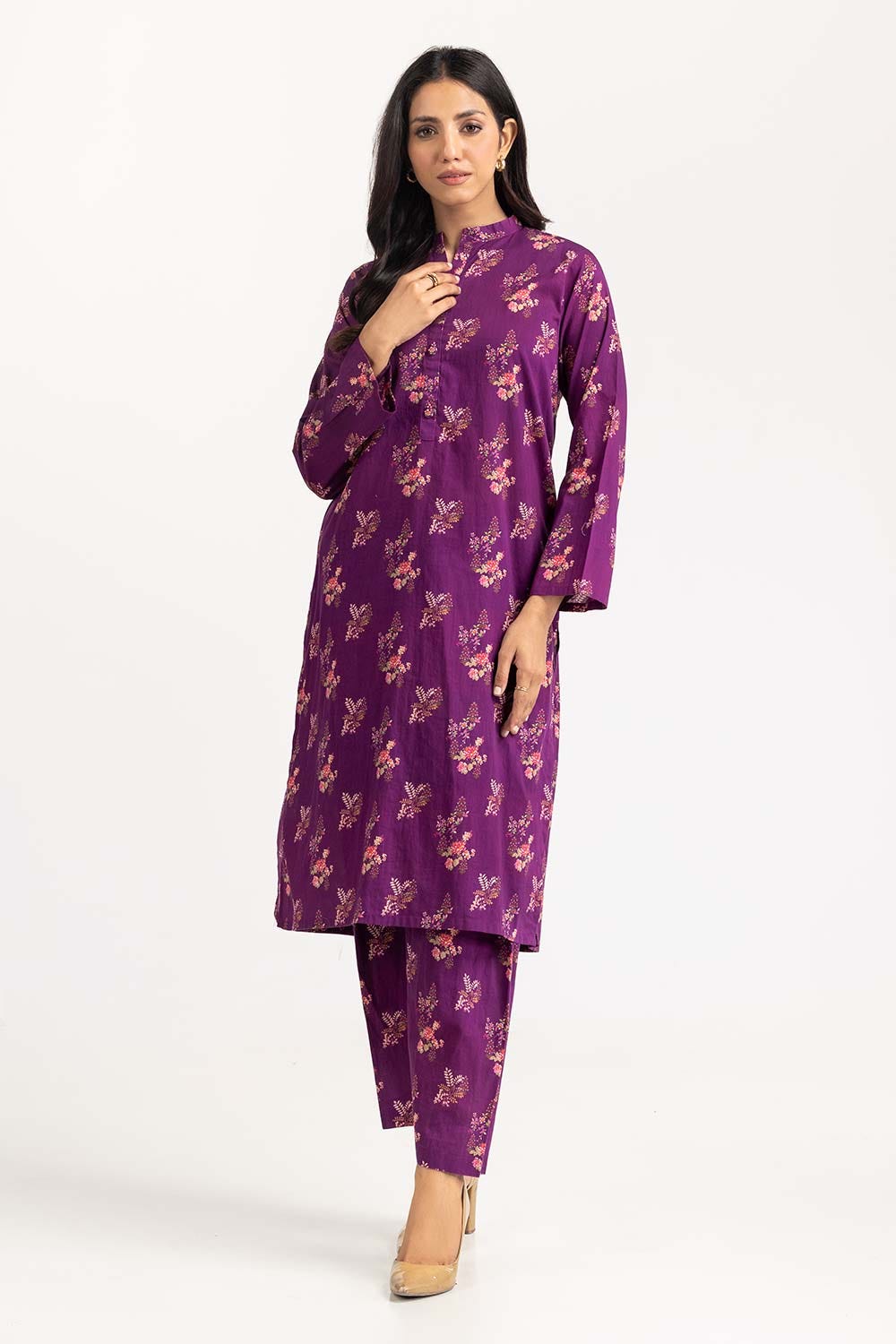 2 Piece Digital Printed Cambric Shirt With Shalwar IPS-23-47