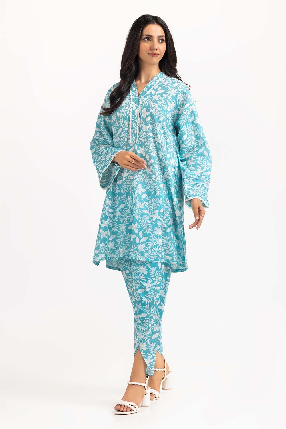 2 Piece Printed Cambric Shirt With Shalwar IPS-23-48