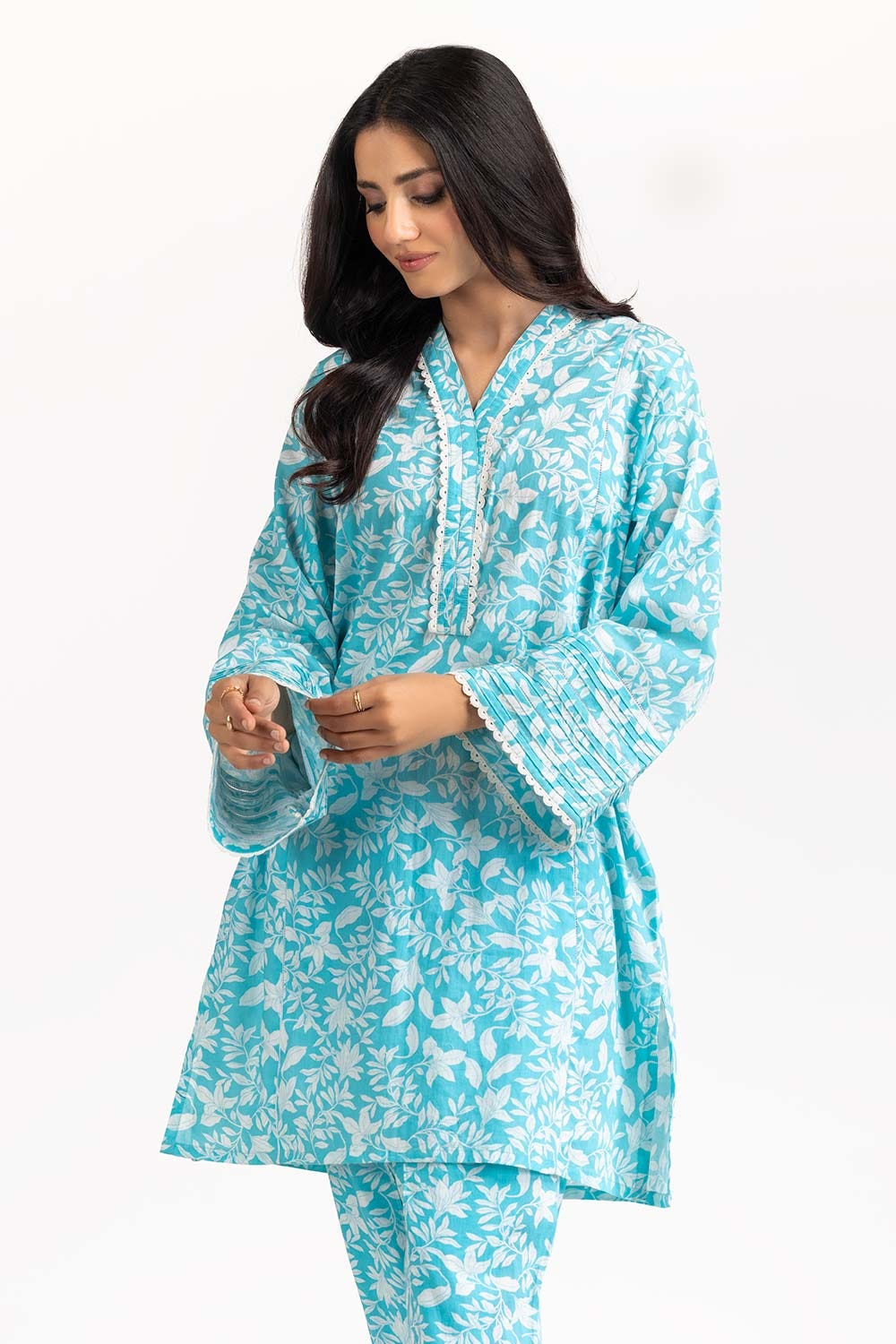 2 Piece Printed Cambric Shirt With Shalwar IPS-23-48