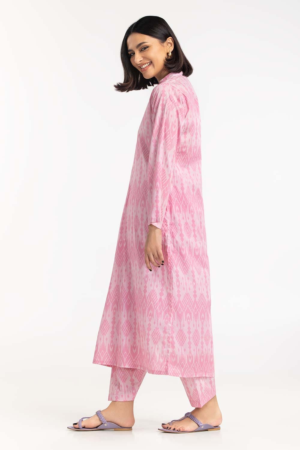 2 Piece Printed Cambric Shirt With Shalwar IPS-23-49
