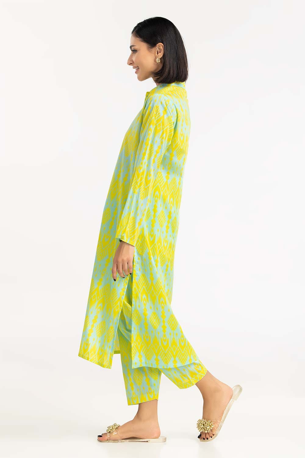 2 Piece Printed Cambric Shirt With Shalwar IPS-23-50