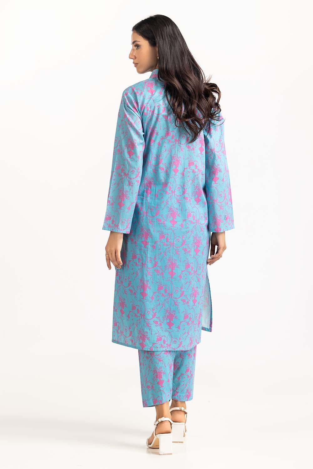 2 Piece Digital Printed Cambric Shirt With Shalwar IPS-23-51