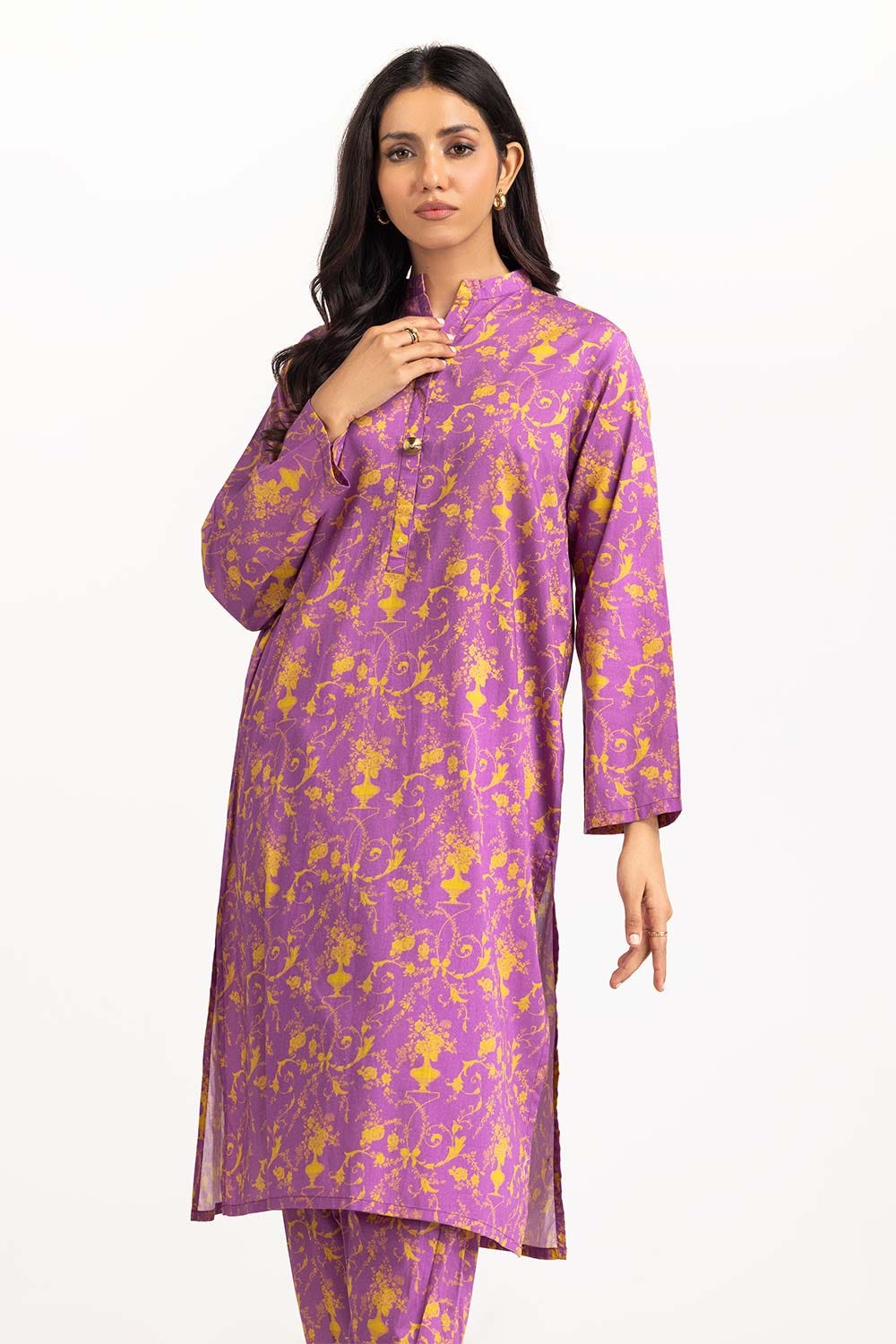 2 Piece Digital Printed Cambric Shirt With Shalwar IPS-23-52