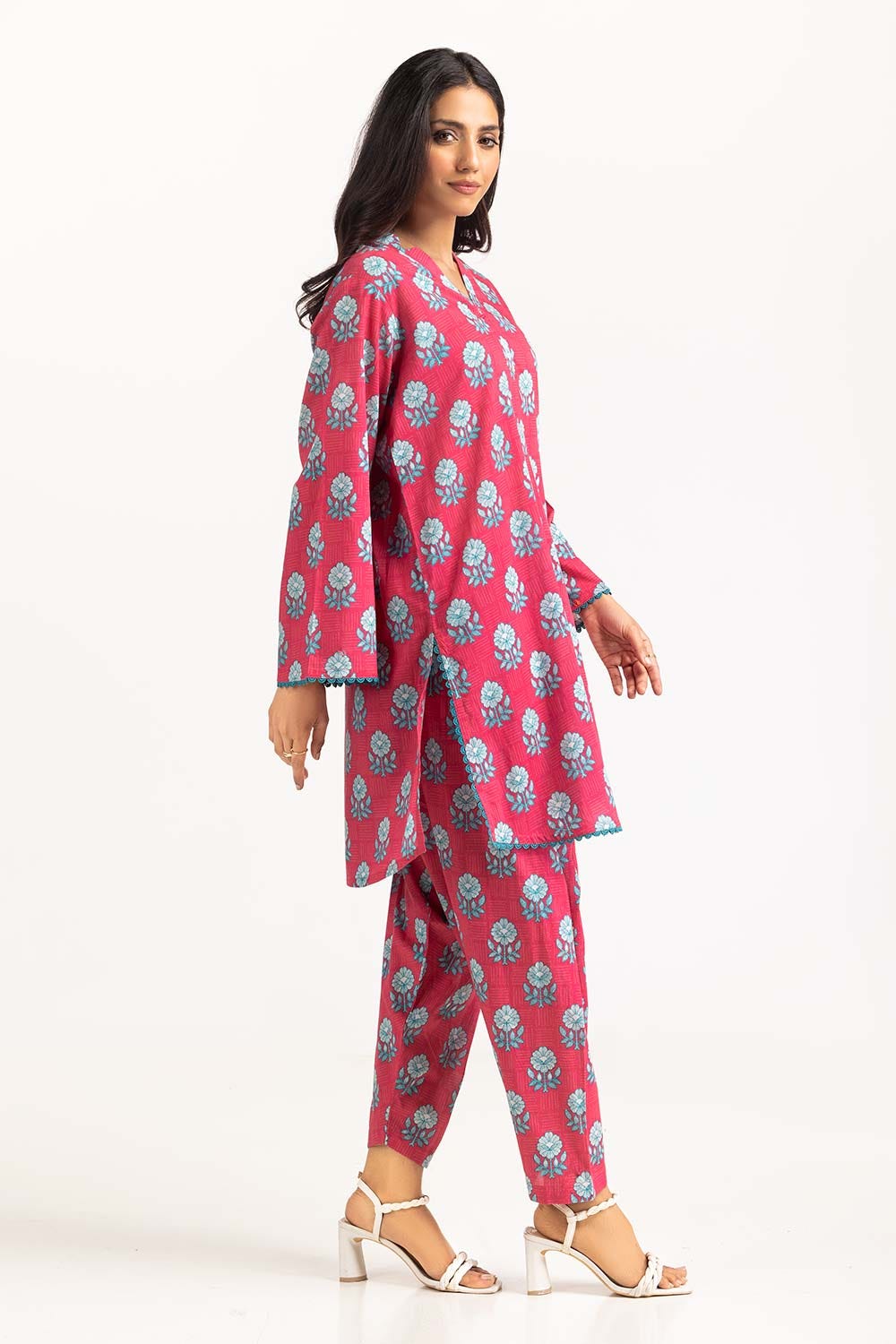 2 Piece Printed Cambric Shirt With Shalwar IPS-23-54