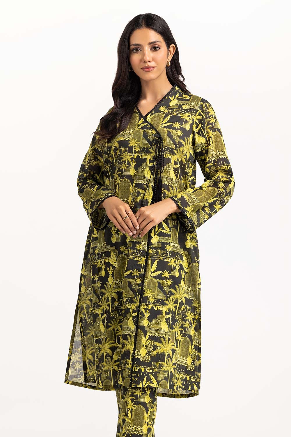 2 Piece Printed Cambric Shirt With Trouser IPS-23-55