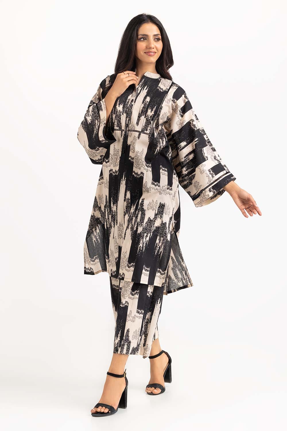 2 Piece Digital Printed Cambric Shirt With Trouser IPS-23-58