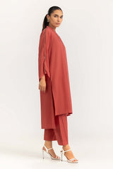 2 Piece Cambric Embellished Shirt With Trouser IPS-23-64