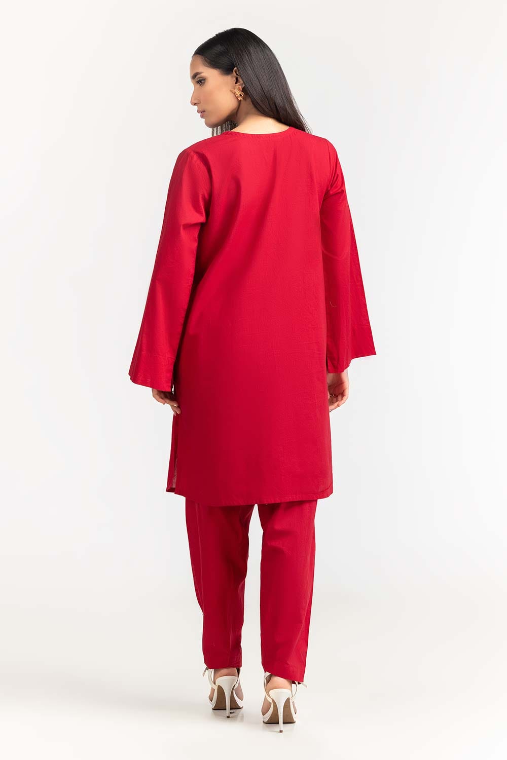 2 Piece Cambric Embellished Shirt With Trouser IPS-23-65