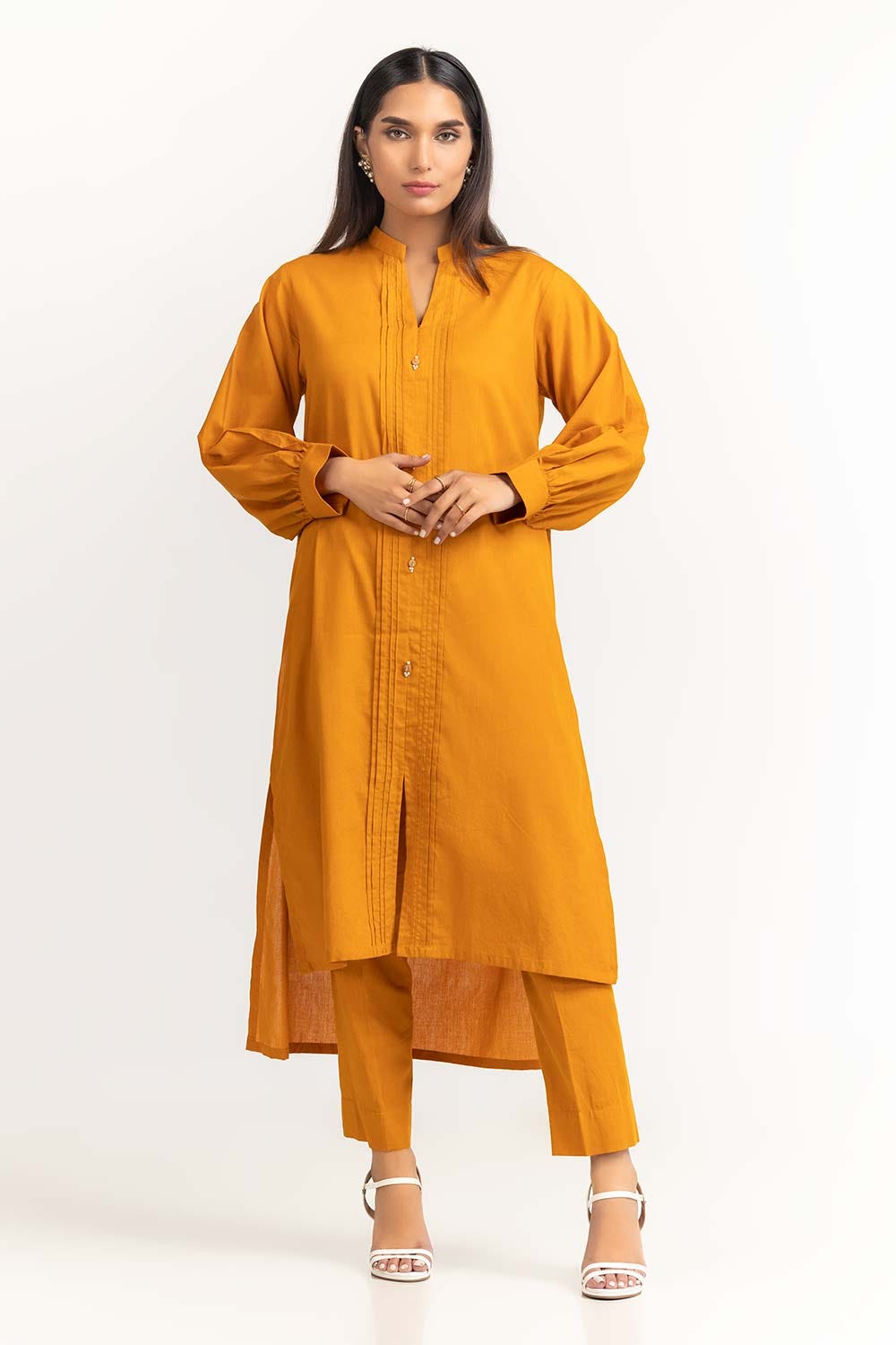 2 Piece Cambric Embellished Shirt with Trouser IPS-23-68
