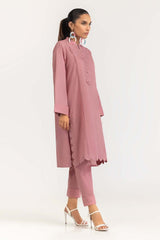 2 Piece Dyed Cambric Embelished Kurti With Trouser IPS-23-71