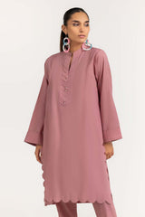 2 Piece Dyed Cambric Embelished Kurti With Trouser IPS-23-71